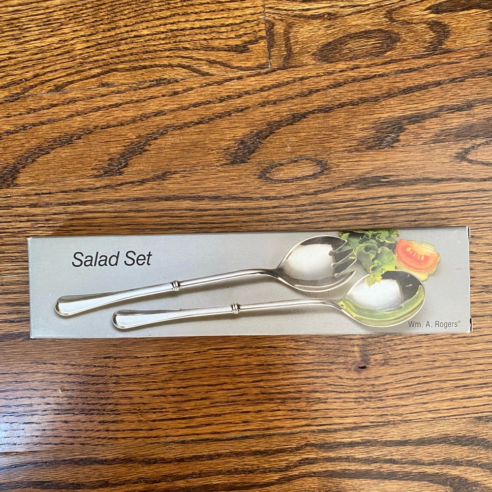 Vintage Silver Salad Set